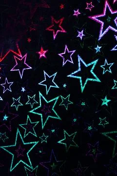 Holographic Pattern Shiny Sci-Fi Background Rainbow Colours Foto stock