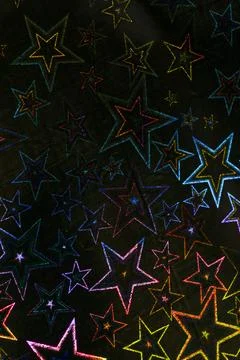 Holographic Pattern Shiny Sci-Fi Background Rainbow Colours Foto stock