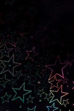 Holographic Pattern Shiny Sci-Fi Background Rainbow Colours Foto stock