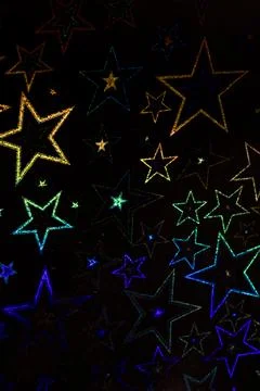 Holographic Pattern Shiny Sci-Fi Background Rainbow Colours Stock Photos