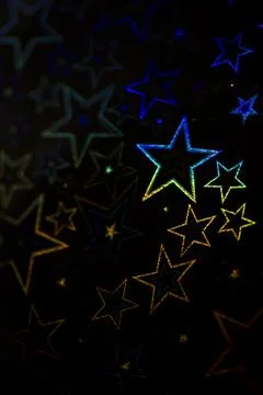 Holographic Pattern Shiny Sci-Fi Background Rainbow Colours Foto stock