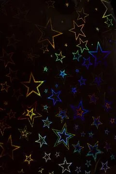 Holographic Pattern Shiny Sci-Fi Background Rainbow Colours Stock Photos