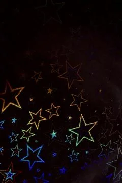 Holographic Pattern Shiny Sci-Fi Background Rainbow Colours Stock Photos