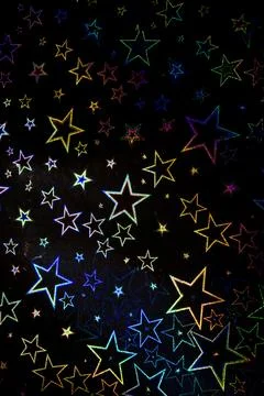 Holographic Pattern Shiny Sci-Fi Background Rainbow Colours Foto stock