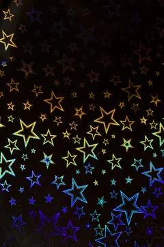 Holographic Pattern Shiny Sci-Fi Background Rainbow Colours Foto stock