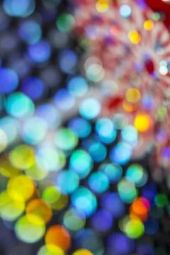 Holographic Pattern Shiny Sci-Fi Background Rainbow Colours Foto stock