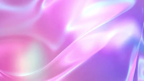 Holographic Pink Liquid Wave Abstract Fluid Motion Loop Background 4K Stock Footage 345635657