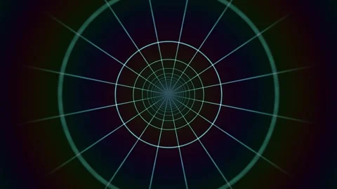 Holographic Polygon Tunnel Motion Background Seamless Loop Stock Footage 341589142