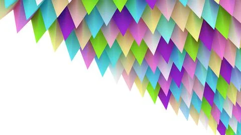 Holographic pyramids background. 3d multicolor spikes abstract. 스톡 일러스트