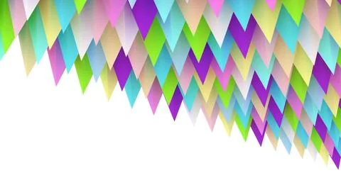 Holographic pyramids background. 3d multicolor spikes abstract. Stock-Illustration