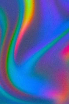 Holographic rainbow gradient background texture with grain noise effect Stock Illustration