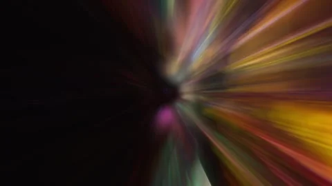 Holographic rays, glowing lines, abstract background, tunnel, virtual reality Stock Footage 301512476