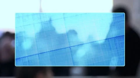 Holographic screen Video stock 8845919