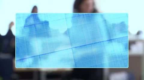 Holographic screen Video stock 8845939