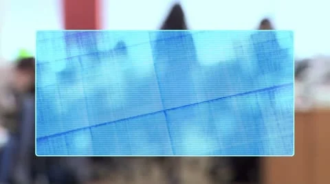 Holographic screen Video stock 8845952