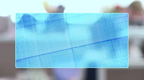 Holographic screen Video stock 8845959