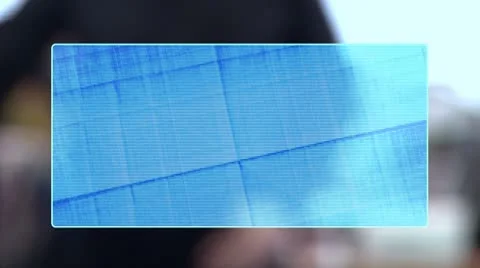 Holographic screen Video stock 8845965