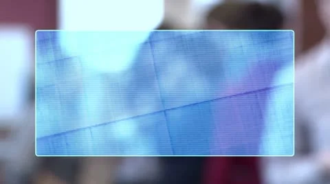 Holographic screen Video stock 8845976