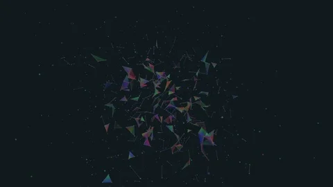 Holographic soul.Abstract plexus background for different events and projects Stock Footage 79258586