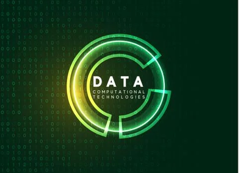 Holographic technological infographic. Big data visualization Stock Illustration