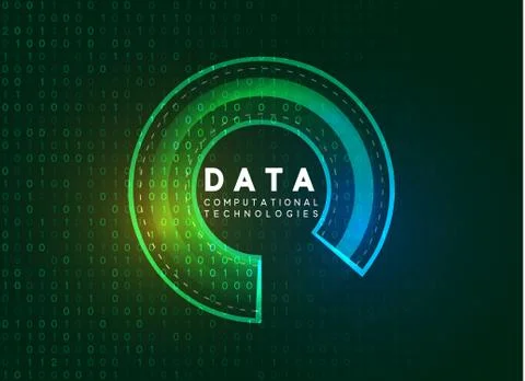 Holographic technological infographic. Big data visualization Stock Illustration