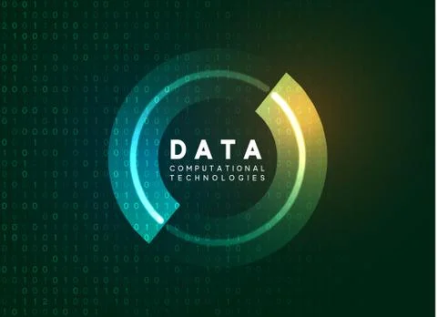 Holographic technological infographic. Big data visualization Stock Illustration