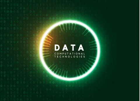 Holographic technological infographic. Big data visualization Illustrazione stock