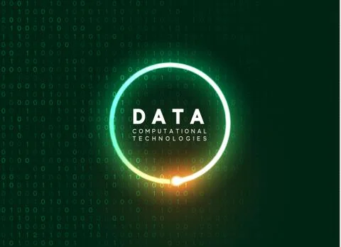 Holographic technological infographic. Big data visualization Stock Illustration