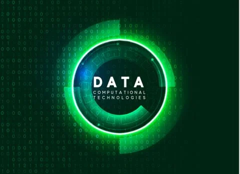 Holographic technological infographic. Big data visualization Illustrazione stock