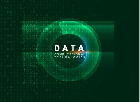 Holographic technological infographic. Big data visualization Stock Illustration