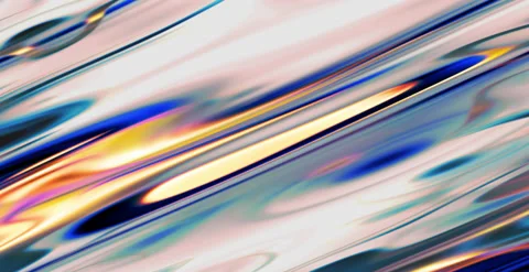 Holographic Trend Colored Fluids Lines Flowing Wavy Abstract Background Stock Footage 139213604