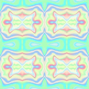 Holographic waves seamless pattern. Vector illustration Illustrazione stock