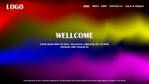 Holographic webpage Stock Illustration