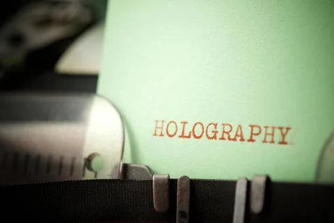 Holography concept view Stock Photos