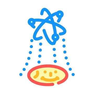 Holography quantum technology color icon vector illustration Stock Illustration
