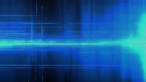 Holomatrix - video background. Blue holomatrix futurism. Abstract Digital Stock Footage 262964203