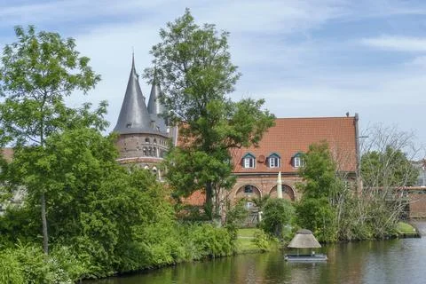 Holsten Gate in Luebeck Stock Photos
