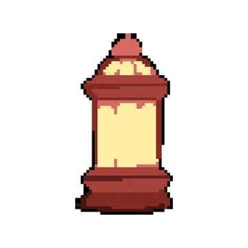 Holy arabic lantern pixel art vector illustration イラスト素材