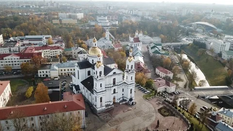Holy Assumption Cathedral of Vitebsk Stock Footage 101042112