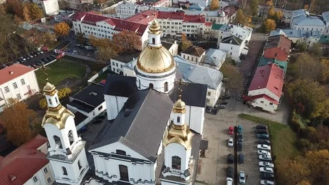 Holy Assumption Cathedral of Vitebsk Stock Footage 103808899