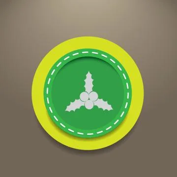 Holy Berry Button Иллюстрация