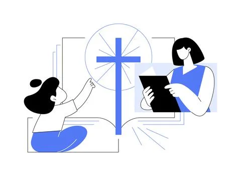Holy bible abstract concept vector illustration. Stock Illustration