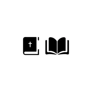 Holy Bible book icon. Vector on isolated white background. EPS 10. Stock Illustration