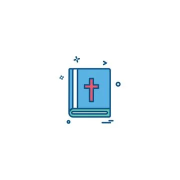 Holy Bible icon design vector イラスト素材