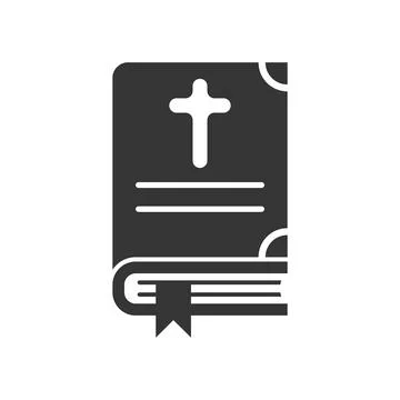 Holy bible icon in flat style. Christianity book vector illustration on iso.. Stock Illustration