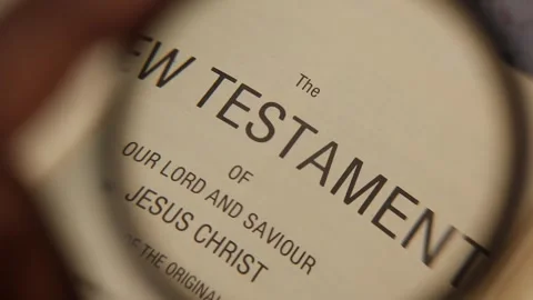 Holy Bible New Testament Chapter Stock Footage 315133549
