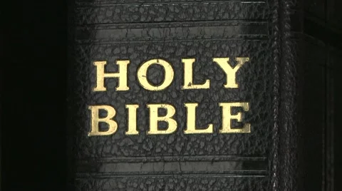 Holy Bible rh 02 Video stock 10721565
