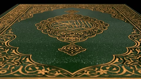 Holy book Koran. Holy Scripture. Islam. Religion. Stock Footage 240326404