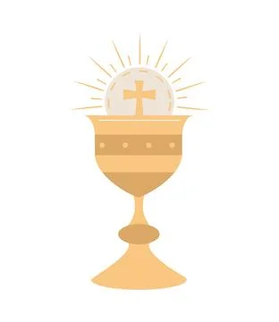 Holy communion chalice Stock Illustration