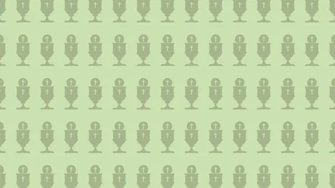 Holy Communion, Eucharist Icon Background Pattern Stock Footage 318786407